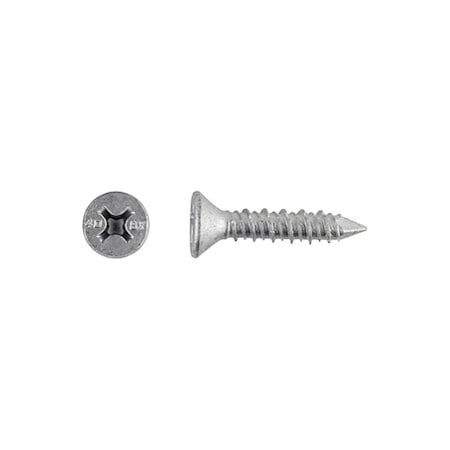 Screw Anchor, 3/16 in Dia., Flat, 1 3/4 in L, Stainless Steel Climaseal, 100 PK MPN:3418907