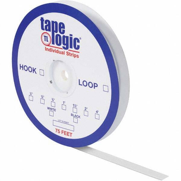 Hook & Loop, Shape: Strip , Tape Width: 2.00in , Color: White , Roll Length (Feet): 75.00  MPN:HLT123