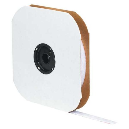 Reclosable Fastener, Rubber Adhesive, 75 ft, 1-1/2 in W, White MPN:HLT119