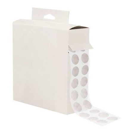 Reclosable Fastener, Disc, Rubber Adhesive, 3/4 in, White, 200 PK MPN:HLT183