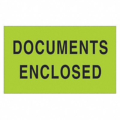 Label Documents Enclosed 3x5 MPN:DL2141