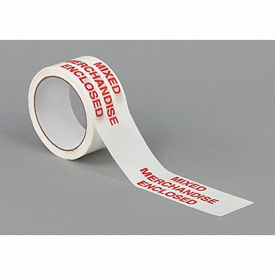 Carton Sealing Tape White with Red Text MPN:15C756