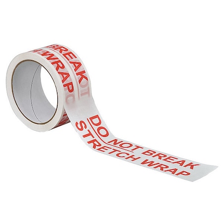 Carton Sealing Tape, Red/White, 2In x 55Yd MPN:15C752