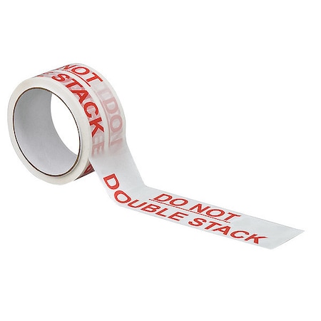 Carton Sealing Tape, Red/White, 2In x 55Yd MPN:15C755