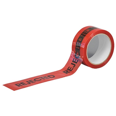 Carton Sealing Tape, Red/Black, 2In x 55Yd MPN:15C763