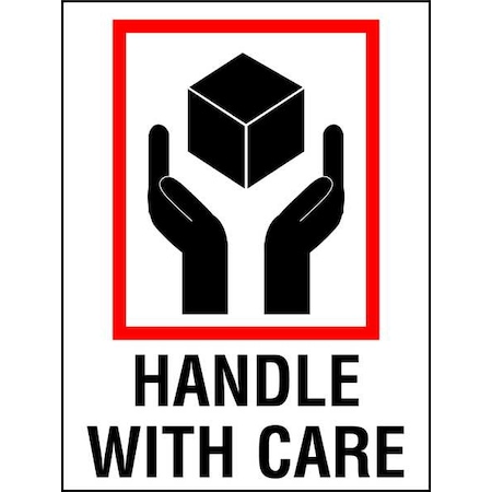 InstructionalHandlingLabel, White, PK500 MPN:16U791