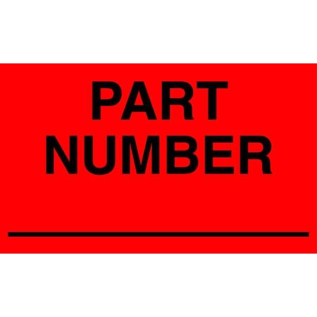 Instructional Handling Label, Red, PK500 MPN:16U801
