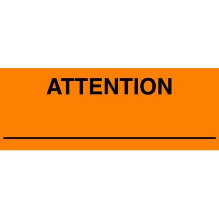 InstructionalHandlingLabel, Orange, PK500 MPN:16U803