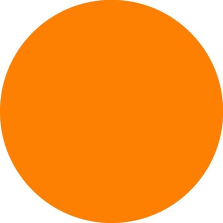 Blank Inventory Control Label Orange, Pk1000 MPN:16U822