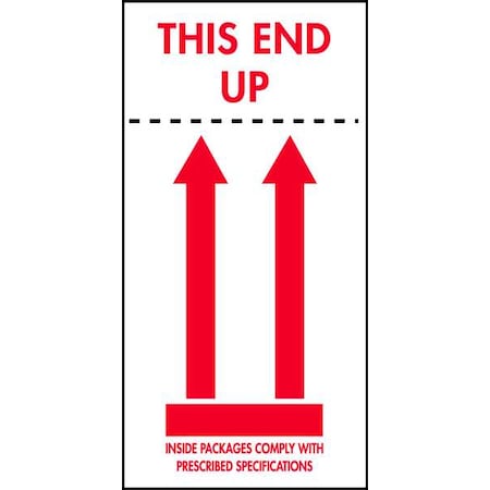 InstructionalHandlingLabel, White, PK500 MPN:16U860