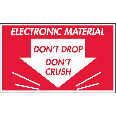 InstructionalHandlingLabel, White, PK500 MPN:16U874