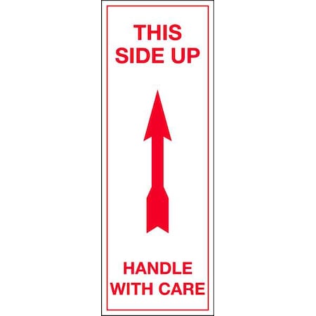 InstructionalHandlingLabel, White, PK500 MPN:16U882