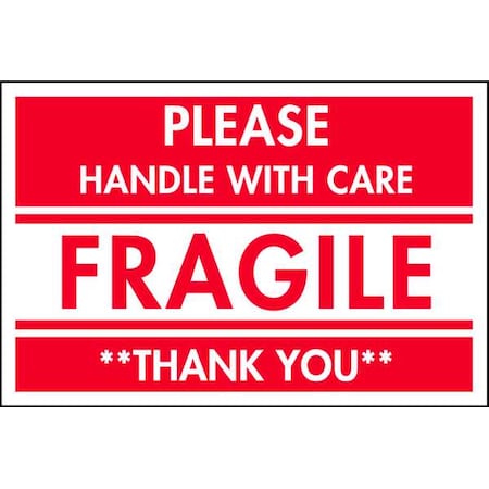InstructionalHandlingLabel, White, PK500 MPN:16U907