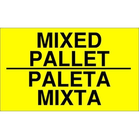 InstructionalHandlingLabel, Yellow, PK500 MPN:16U926