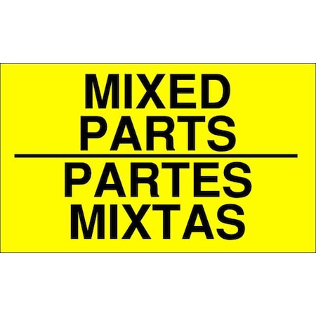 InstructionalHandlingLabel, Yellow, PK500 MPN:16U927