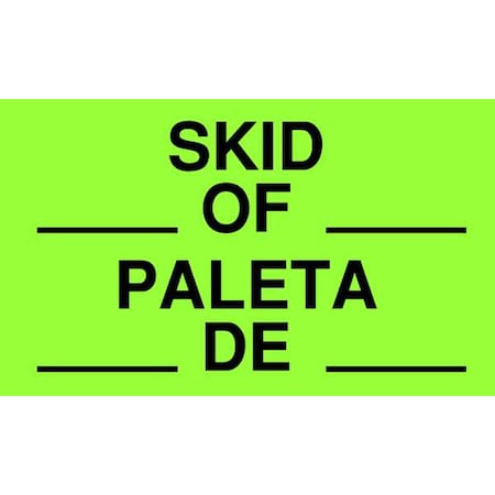 Shipping Labels, Black/Green, 3 In. H, PK50 MPN:16V066
