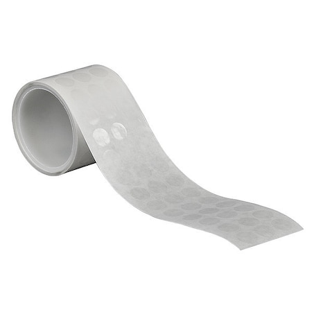Film Tape, 1/4 in W x 1/4 in L, 3 mil Thick, Transparent, Acrylic Adhesive, 2000 PK MPN:15C574