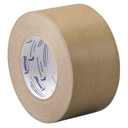Packaging Tape, 4 in W x 60 yd L, 7.2 mil Thick, Kraft, Rubber Adhesive MPN:TC534