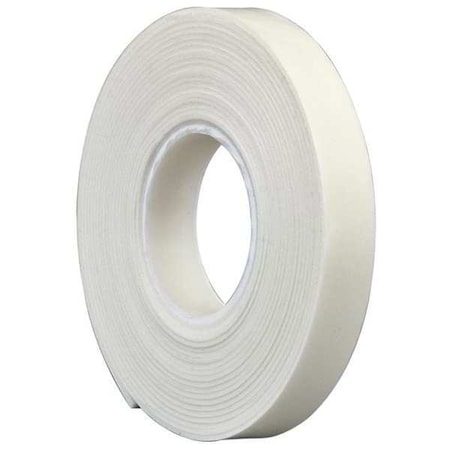 Double-Sided Foam Tape, 1/2 in W, 5 yd L, 1/16 in, Vinyl Foam, Double-Sided MPN:VF16W