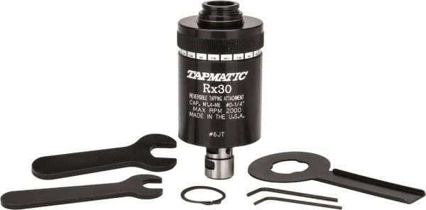 Model RX30, No. 0 Min Tap Capacity, 1/4 Inch Max Mild Steel Tap Capacity, JT6 Mount Tapping Head MPN:013006