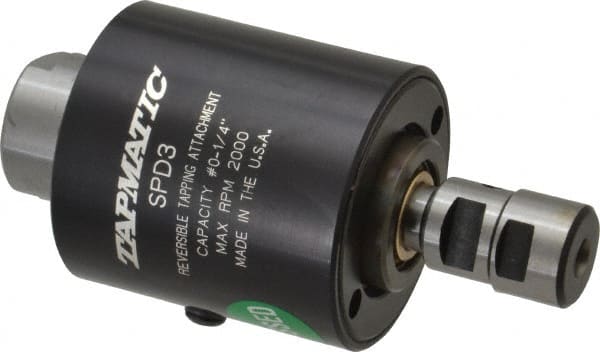 Model SPD-3, No. 0 Min Tap Capacity, 1/4 Inch Max Mild Steel Tap Capacity, 1/2-20 Mount Tapping Head MPN:18350