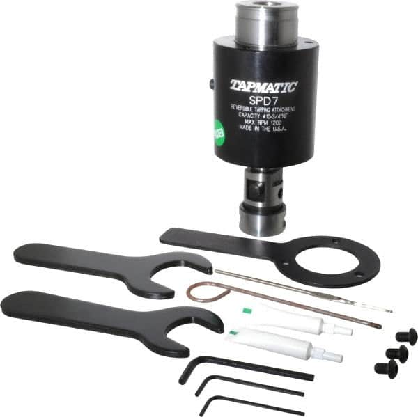 Model SPD-7, No. 10 Min Tap Capacity, 5/8 Inch Max Mild Steel Tap Capacity, JT3 Mount Tapping Head MPN:18703