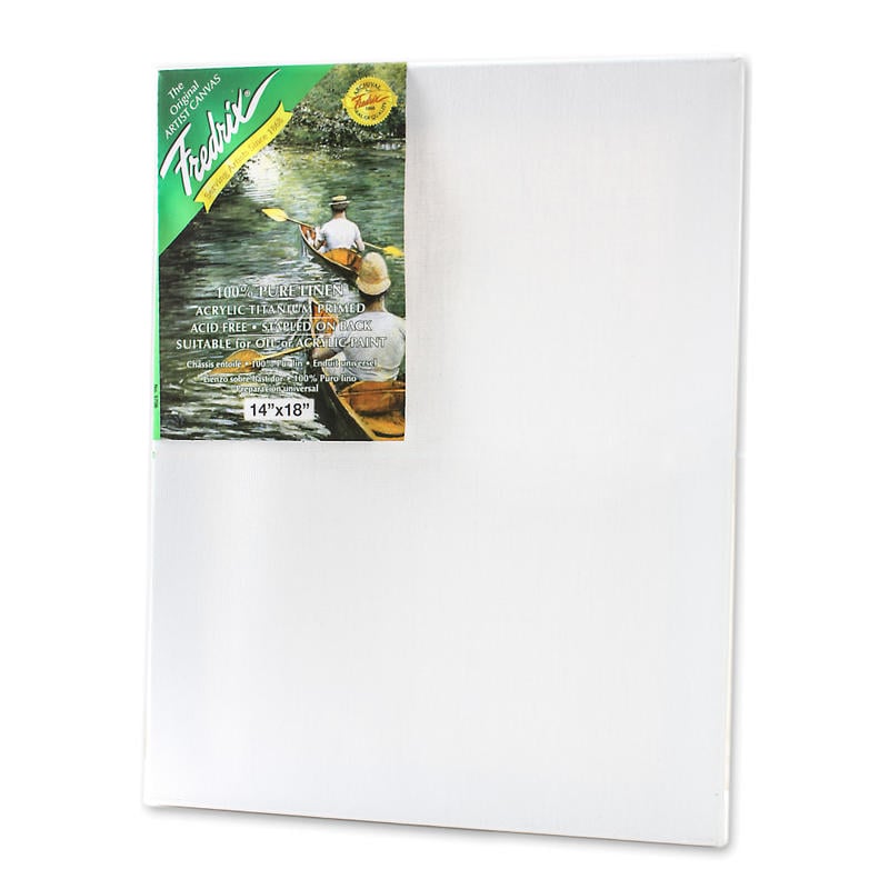 Fredrix Pro Belgian Pre-Stretched Linen Canvas, 14in x 18in x 7/8in MPN:49305