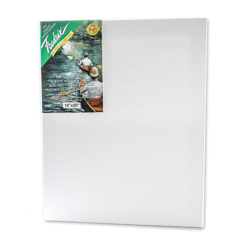 Fredrix Pro Belgian Pre-Stretched Linen Canvas, 16in x 20in x 7/8in MPN:49306