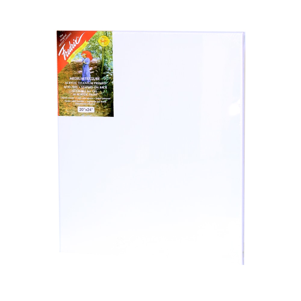 Fredrix Red Label Stretched Cotton Canvas, 20in x 24in x 11/16in MPN:5025