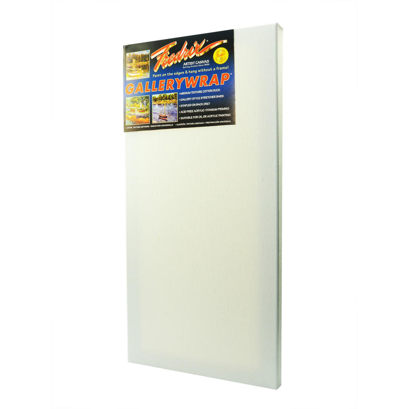 Fredrix Gallerywrap Stretched Canvas, 12in x 36in x 1in MPN:5081