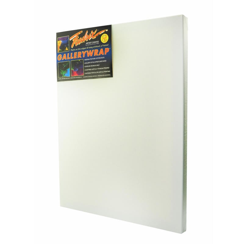 Fredrix Gallerywrap Stretched Canvas, 20in x 24in x 1in MPN:5086