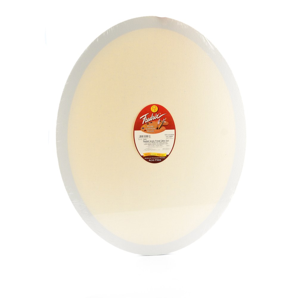 Fredrix Oval Stretched Canvas, 16in x 20in x 1/2in MPN:5406