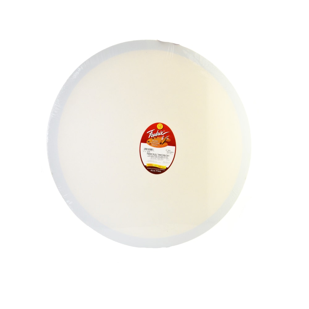 Fredrix Round Stretched Canvas, 20in Diameter MPN:5520
