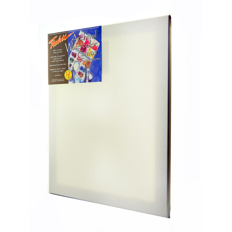 Fredrix Archival Watercolor Stretched Canvas, 16in x 20in MPN:5536