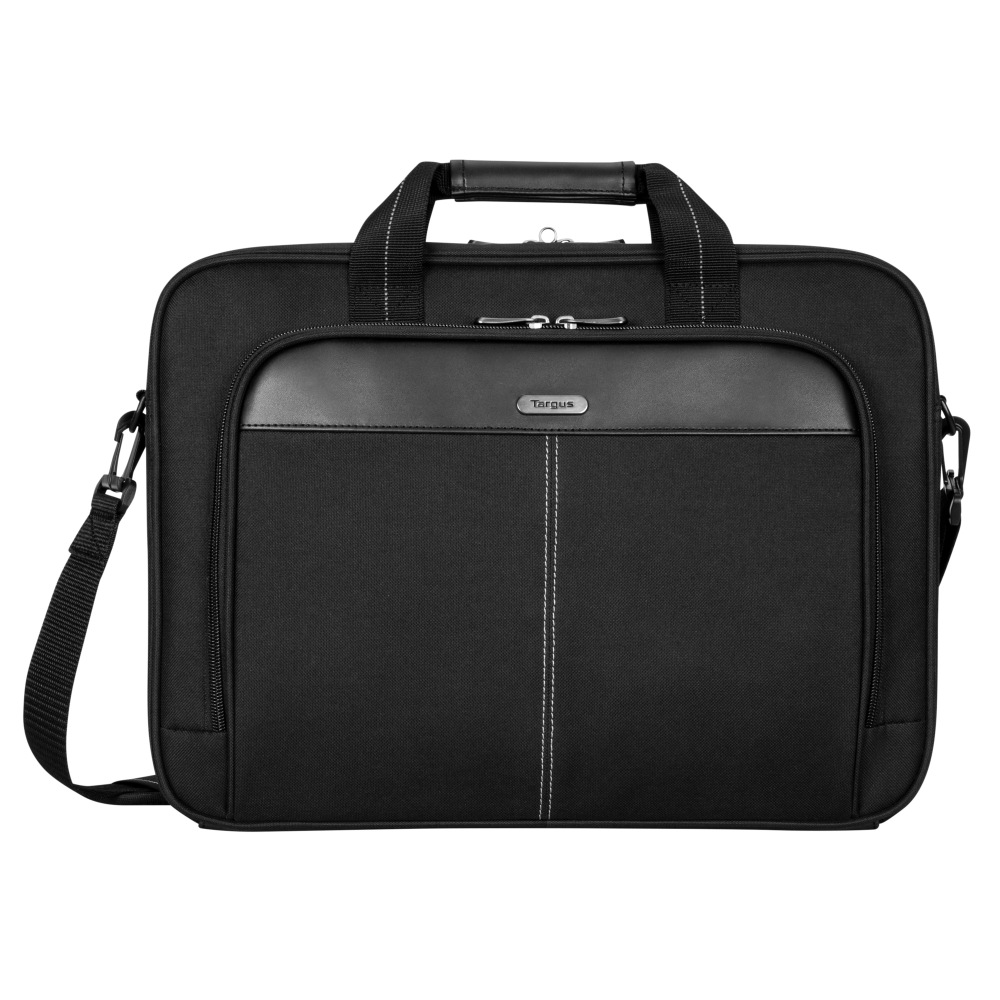 Targus Classic Slim Briefcase With 15.6in Laptop Sleeve, Black MPN:PCT027US