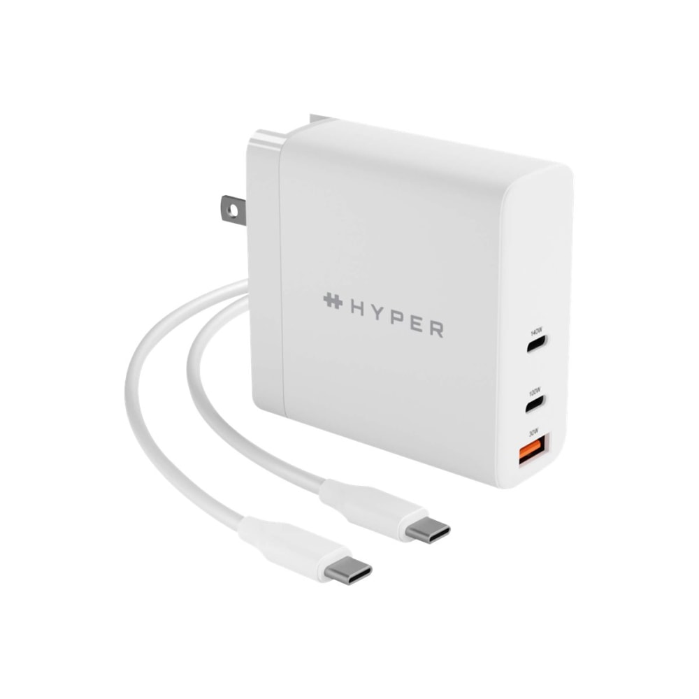 HyperJuice Power Adapter For MacBooks, iPads, iPhone, PCs And Android, White, HJG140US MPN:HJG140US