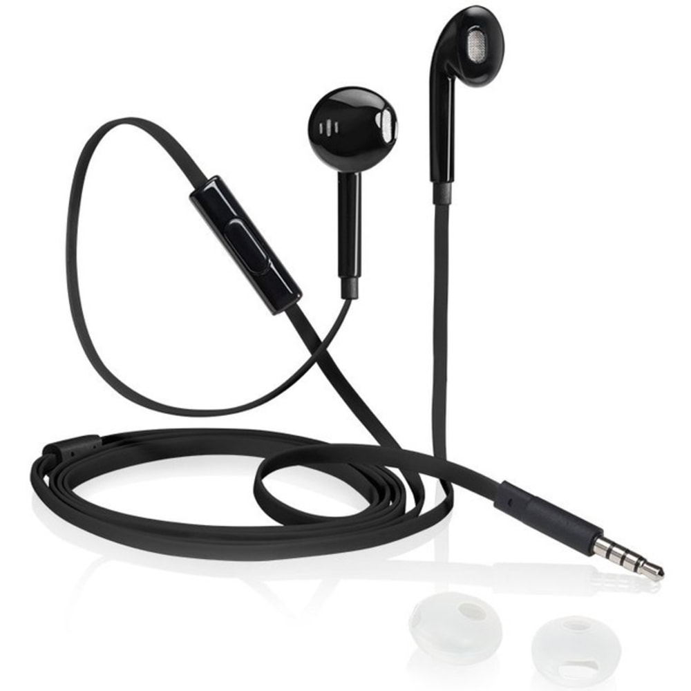 iStore Classic Fit Earbuds (Glossy Black) Glossy Black Mini phone (3.5mm) Wired Earbud 4.33 ft Cable MPN:AEH03610CAI