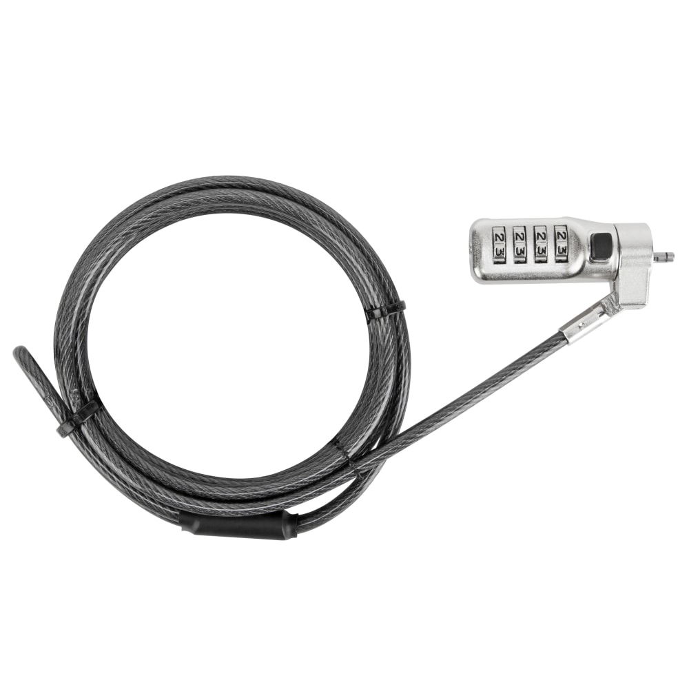 Targus Defcon 3-In-1 Universal Combo Lock, 6.5ft, Black MPN:ASP86GLX-S