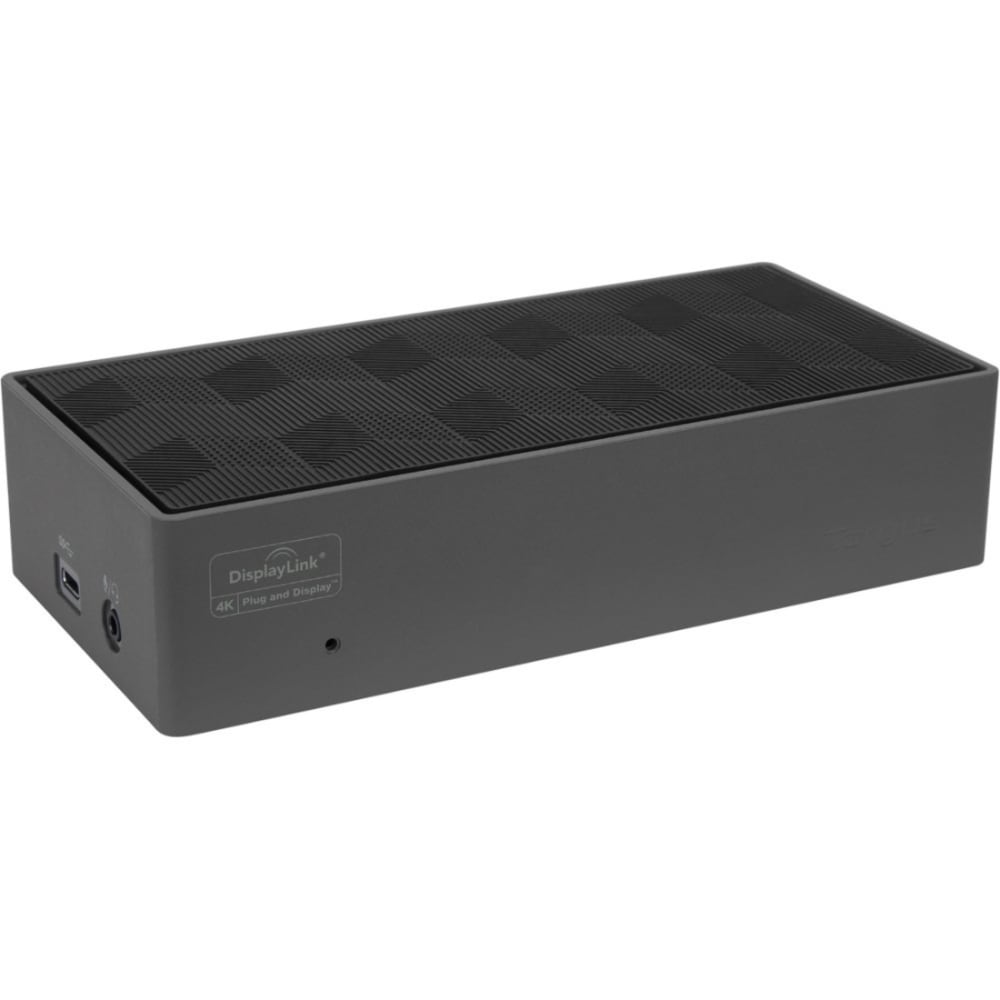 Targus DV4K Docking Station With 100W Power, 1.6inH x 3.3inW x 6.8inD, Black, DOCK190USZ MPN:DOCK190USZ