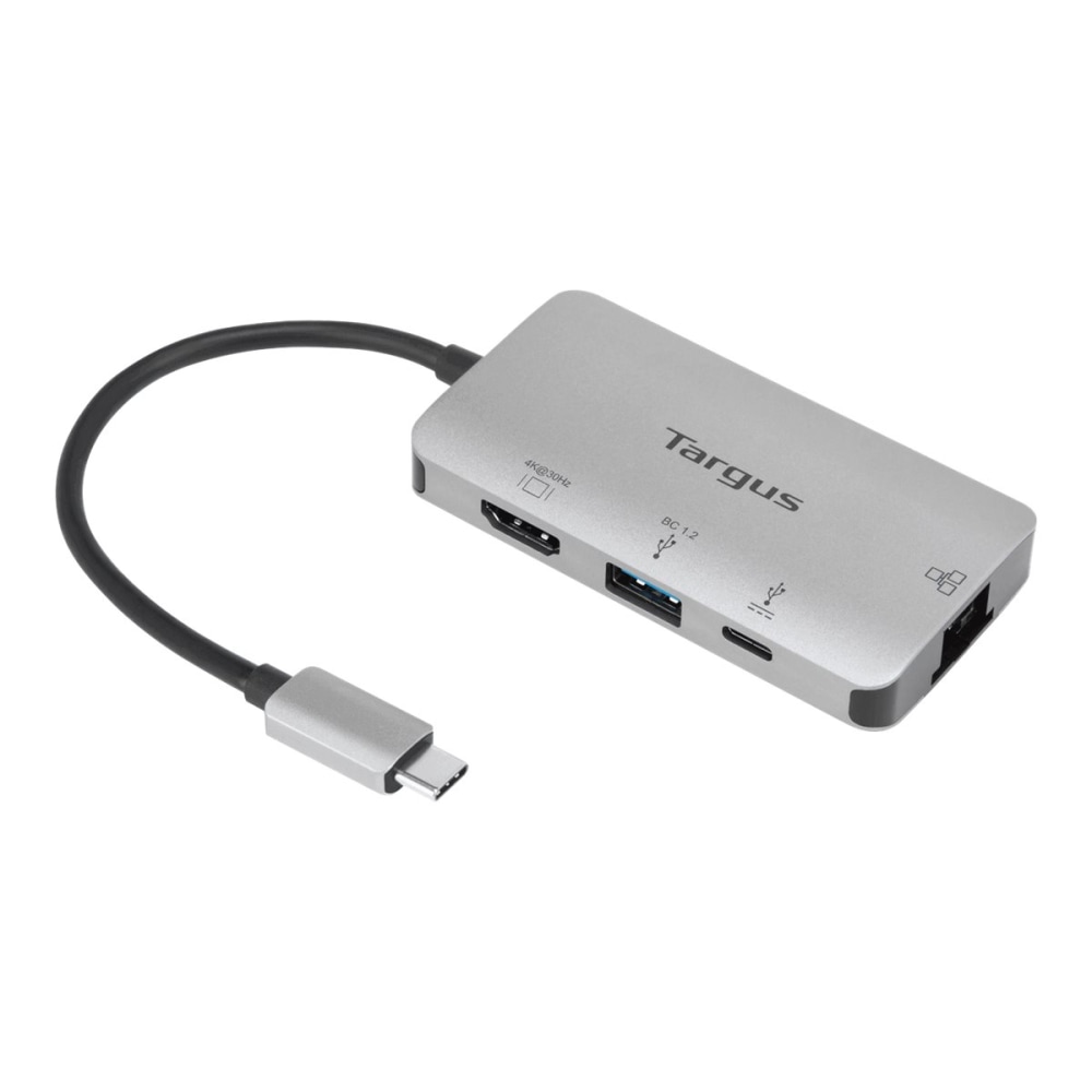 Targus USB-C DP Alt Mode 4K HDMI Docking Station With 100W Power Pass-Through, 0.35inH x 1.77inW x 3.35inD, DOCK418USZ MPN:DOCK418USZ