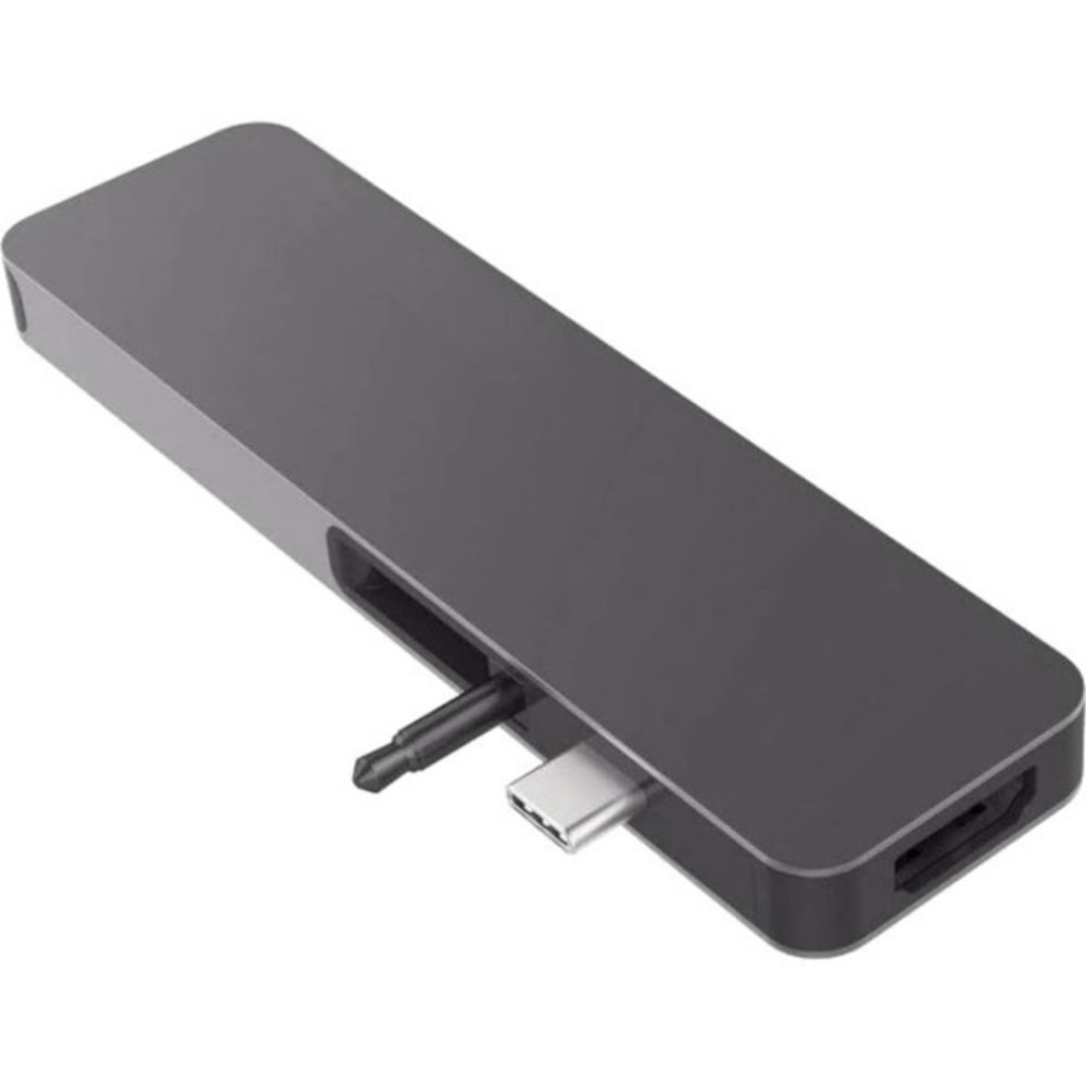 Targus Sanho HyperDrive SOLO 7-In-1 USB-C Docking Station, 3/8inH x 1-3/16inW x 4-3/8inD, Space Gray, 00GF48 MPN:GN21D-GRAY