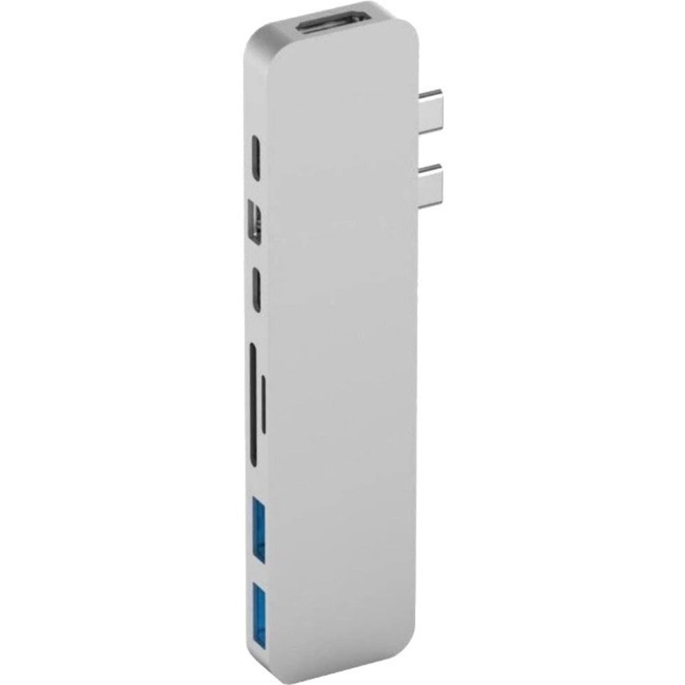 Hyper, HyperDrive PRO 8 in 2 USB C Hub, 7/16inH x 1 1/4inW x 5 3/16inD, Silver, GN28D_SILVER MPN:GN28D-SILVER