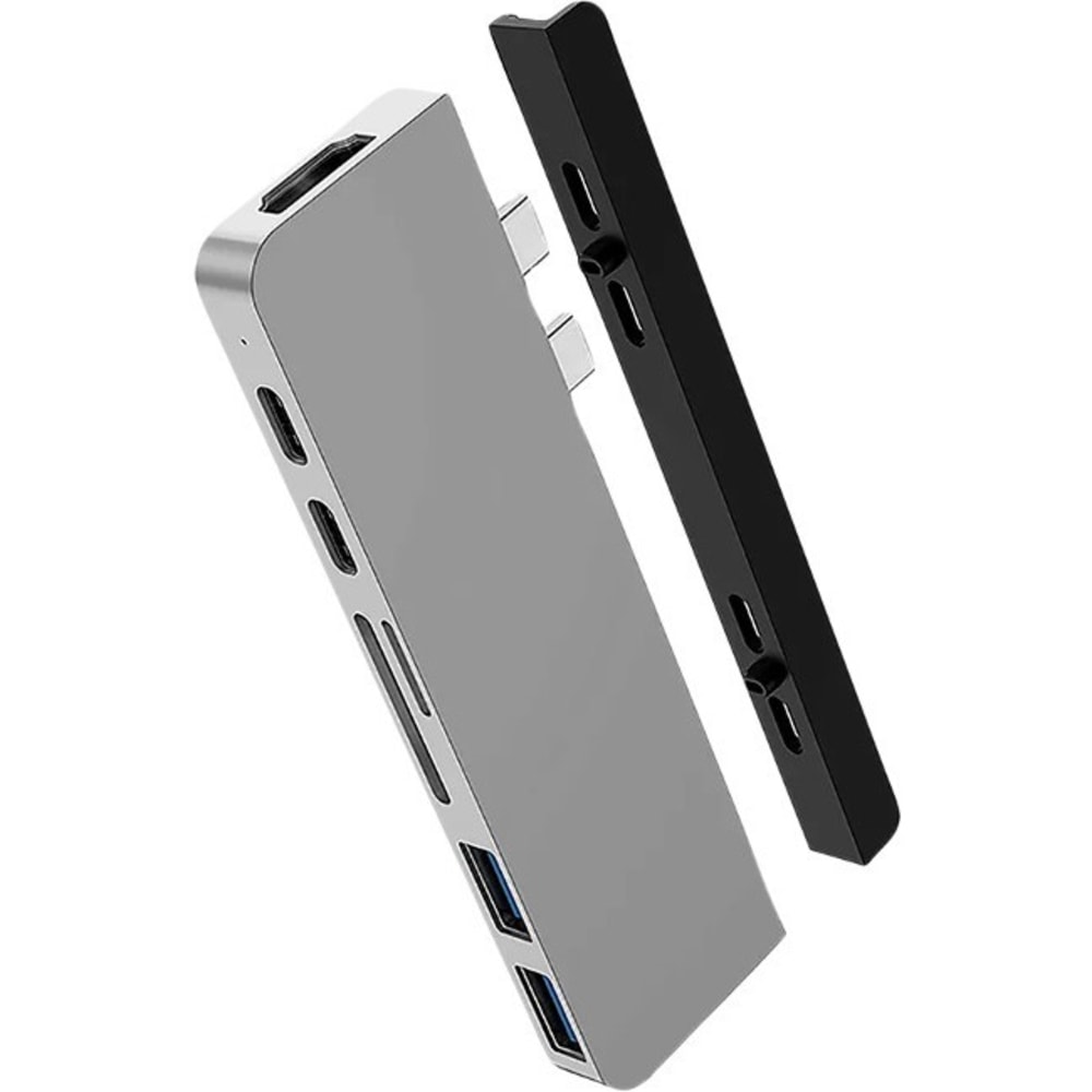 Targus Sanho HyperDrive DUO 7-in-2 USB-C Hub, Gray MPN:HD28C-GRAY