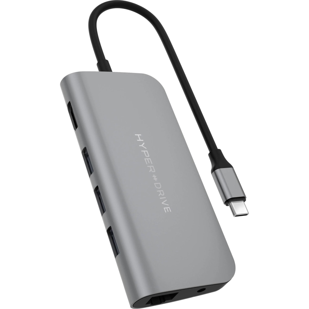 Targus Sanho HyperDrive Ultimate Docking Station, 2inH x 4-3/8inW x 5/8inD, Space Gray, 00GF36 MPN:HD30F-GRAY