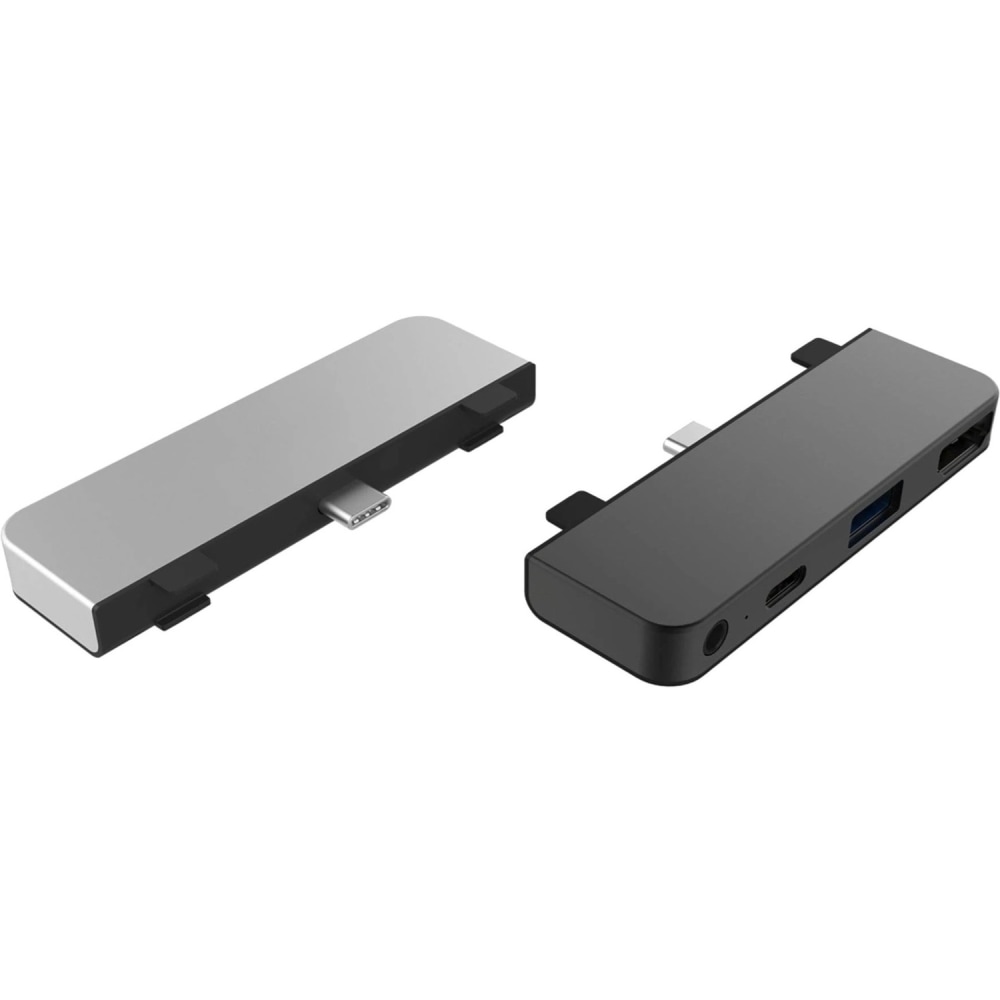 Targus Sanho HyperDrive 4-in-1 USB-C Hub For iPad Pro/Air, 3/8inH x 1-1/16inW x 3-1/4inD, Gray, HD319E-GRAY MPN:HD319E-GRAY