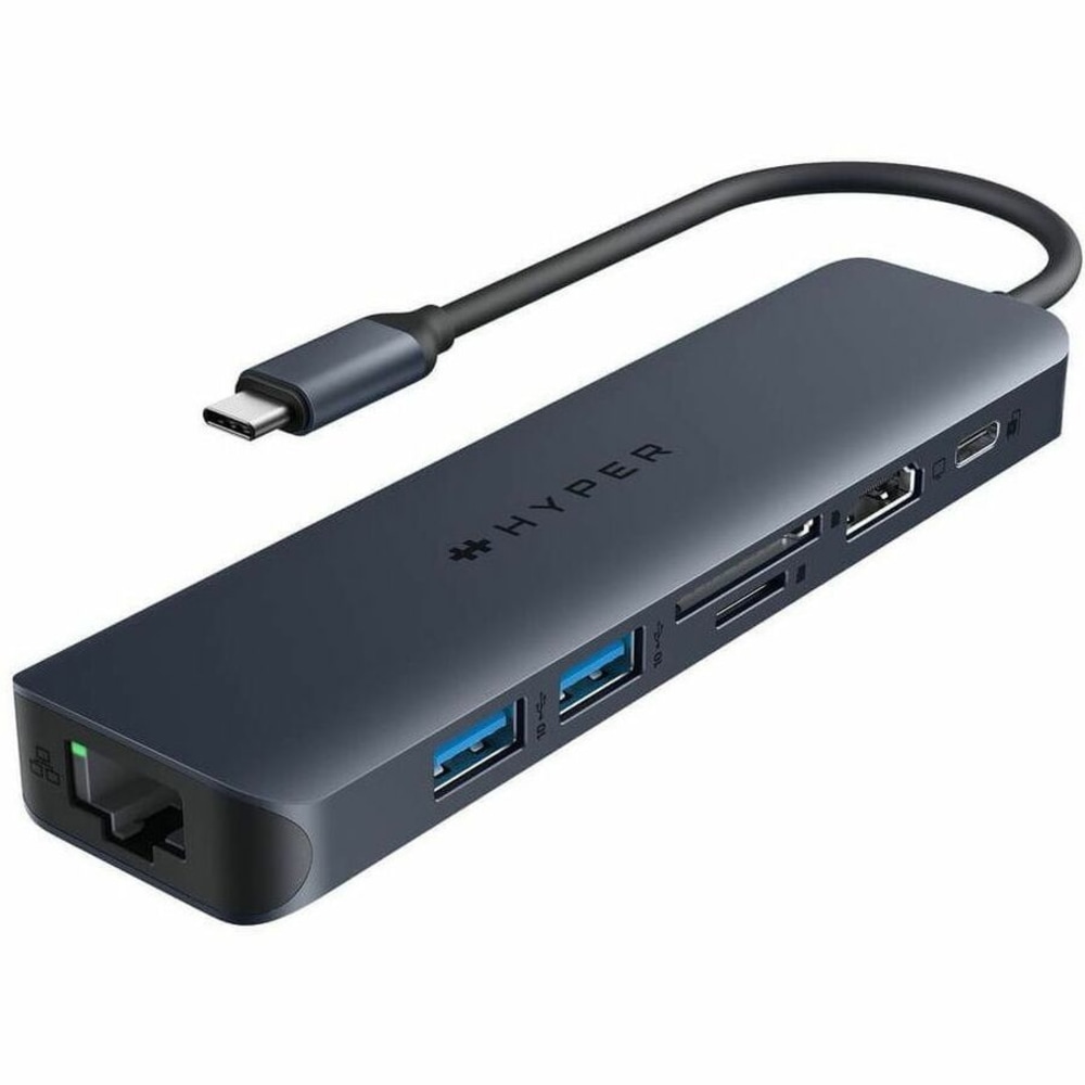 Targus HyperDrive Next Dual 4K HDMI 7-Port USB-C Hub, Gray, 3/4inH x 4-15/16inW x 2-11/16inD, HD4003GL MPN:HD4003GL
