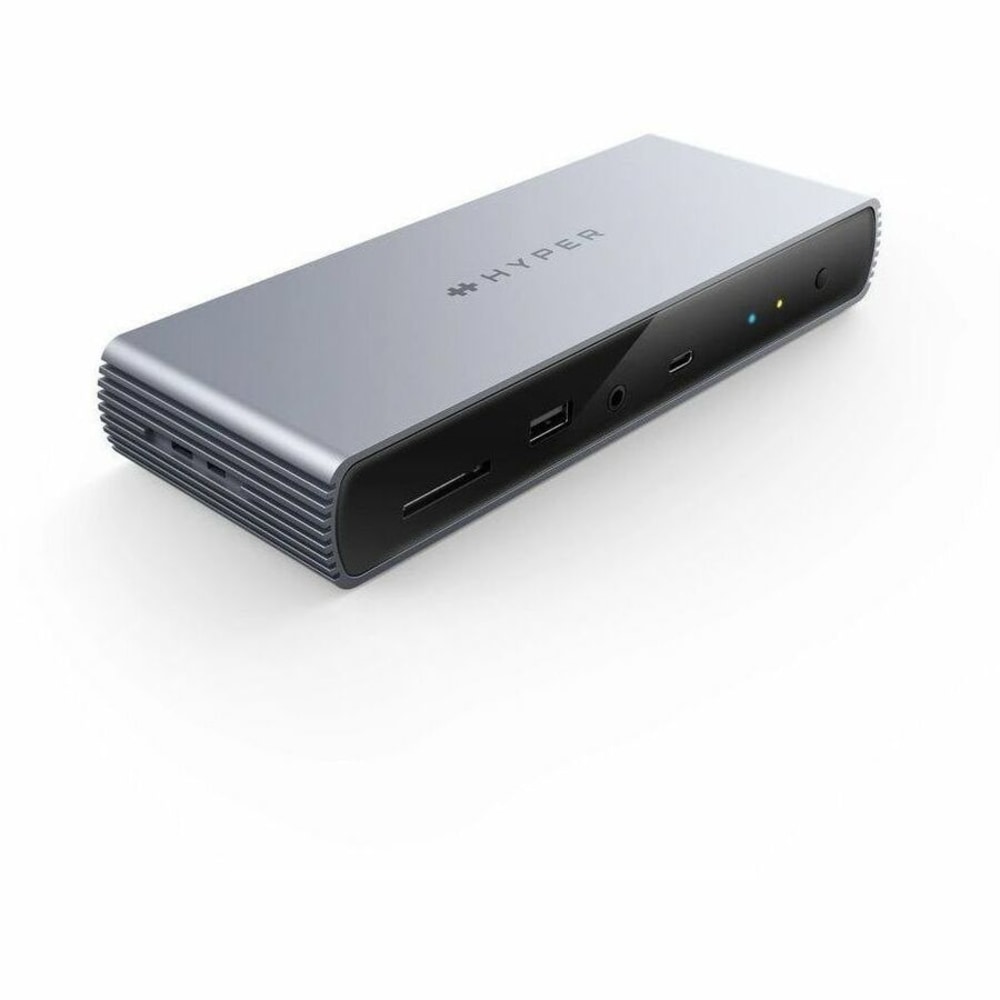 Targus HyperDrive Thunderbolt 4 Docking Station, 2-15/16inH x 7-7/8inW x 1-1/4inD, Silver, HDTB4D-US MPN:HDTB4D-US