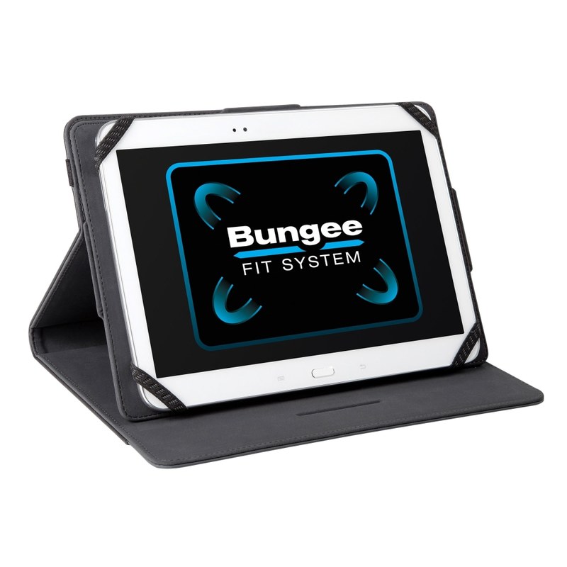 Targus Universal - Case for tablet - faux leather - black - 10.1in (Min Order Qty 3) MPN:THZ457US