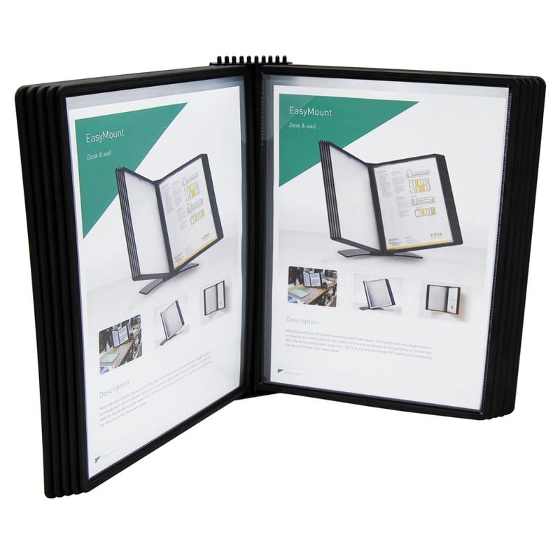 Tarifold 10 Pocket Easy-Load Wall Display Unit, Black #EZW771 MPN:EZW771