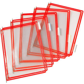 Tarifold® Pivoting Pocket Packs 10 Pockets/Pack Red P030